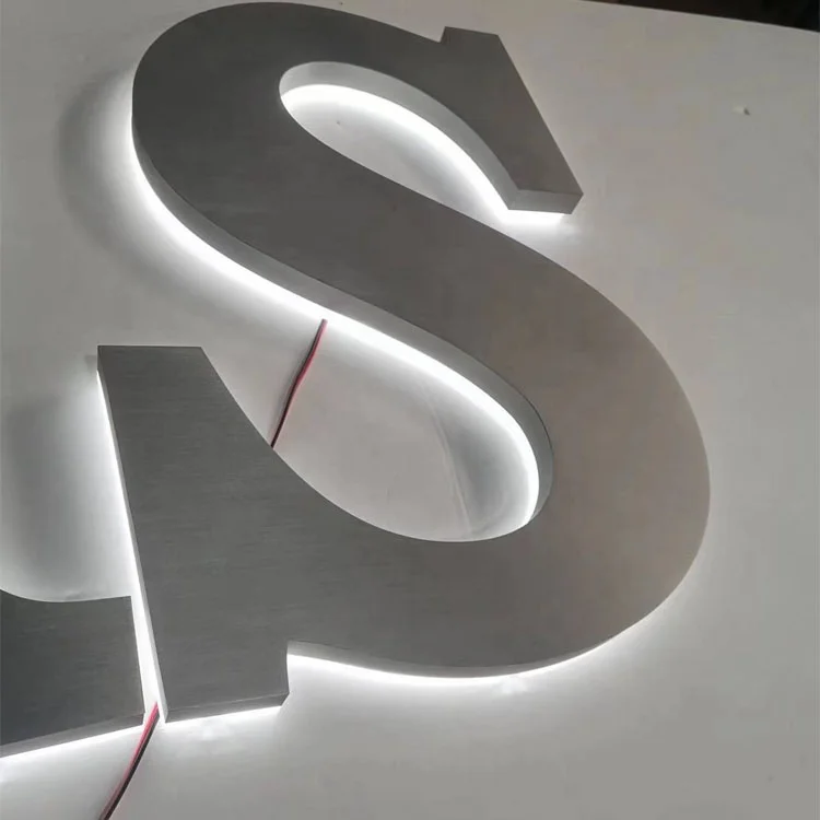 custom backlit metal sign outdoor stainless steel letter laser cut signs buy diy door signage backlit metal sign letters