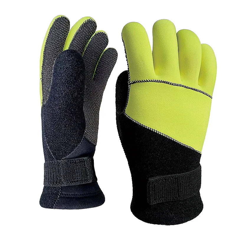 3mm Neoprene  Anti Slip Custom Diving Gloves Black Quantity Waterproof Set Customized Fishing Hands Surface Color Swimming