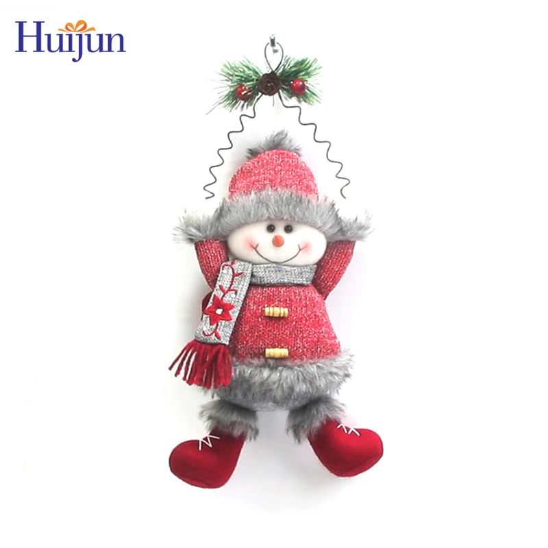 Christmas Crafts christmas decoration hanging santa snowman and reindeer hanging doll Christmas Door Hanger For Home Xmas Decor