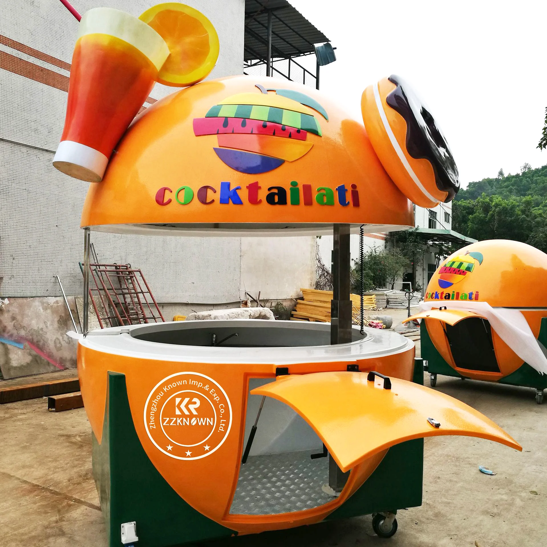 New Model Coffee Milk Tea Kiosk French Fries Booth Fast Food Kiosk For Sale Mobile Food Carts