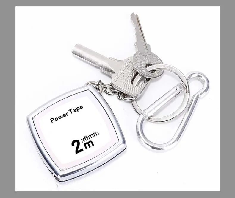 1 m 2 m promotional tape measure retractable promotion gifts measuring tape keychain
