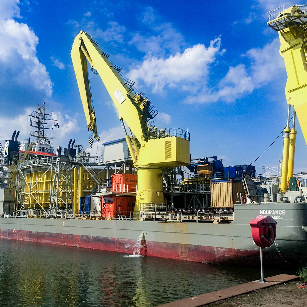 Professional 3t Marine Deck Crane with Motor Engine Gear Core Components