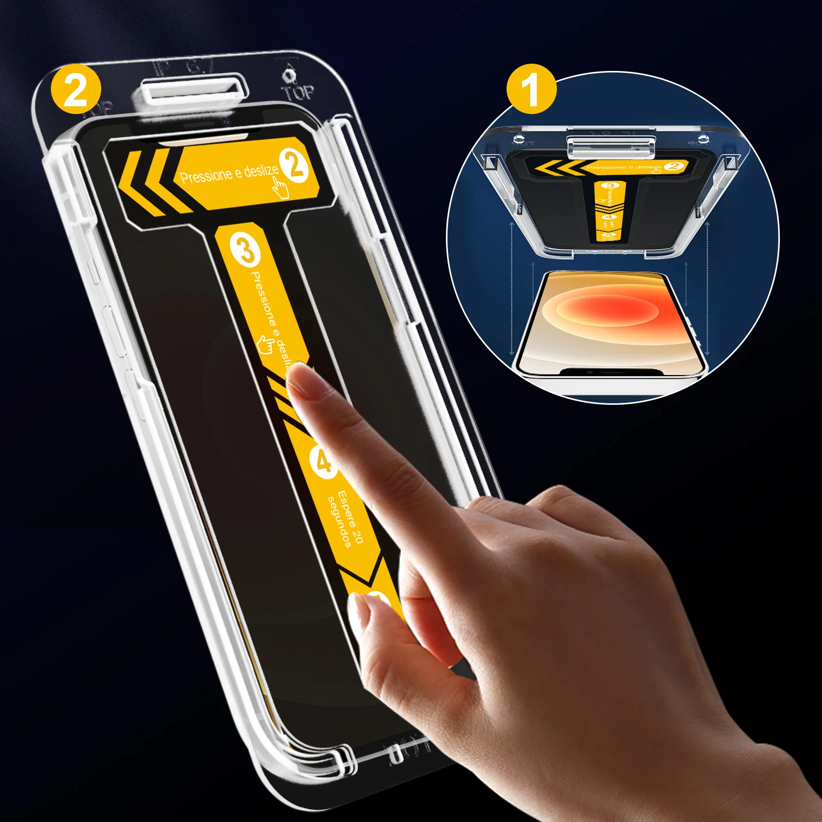 For iPhone  12 mini Privacy Screen Protector Tempered Glass 9H Premium Screen Protector Film 5.4 Inch one piece