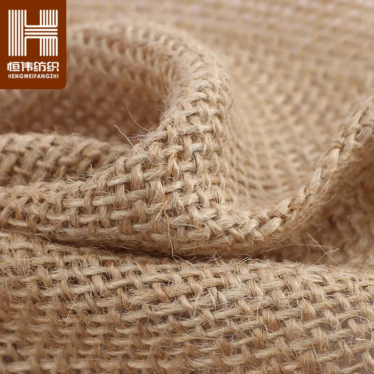 
China Supplier Material Hessian Jute Natural 100% Jute Woven Fabric 