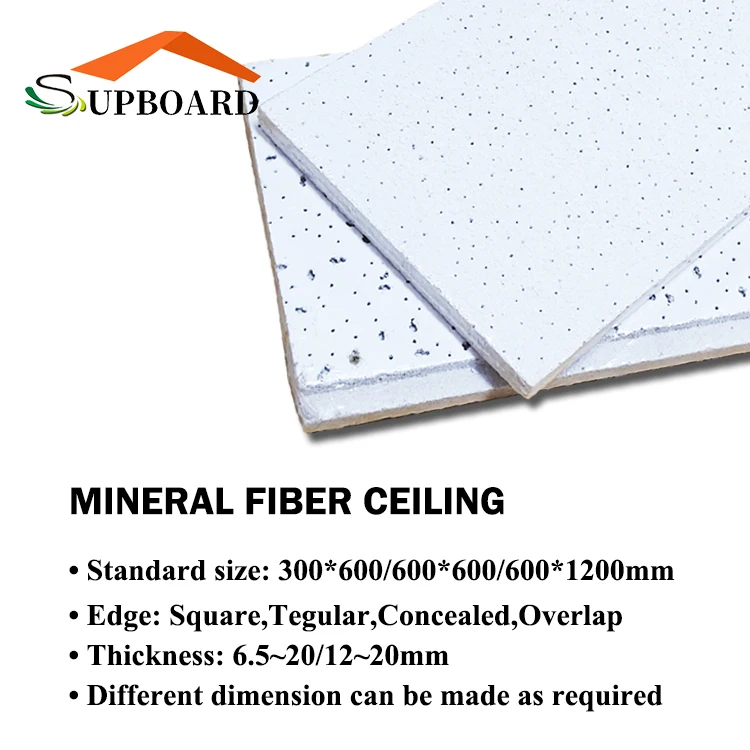 High Quality Ceiling Insulation Mineral Fiber Board Ceiling Tiles For