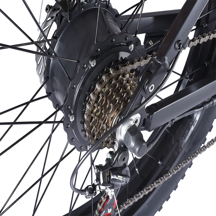 OEM Popular 26 inch 48V 500W 10.4Ah Electric Fat tire City Bike electric bicycle with LED front light