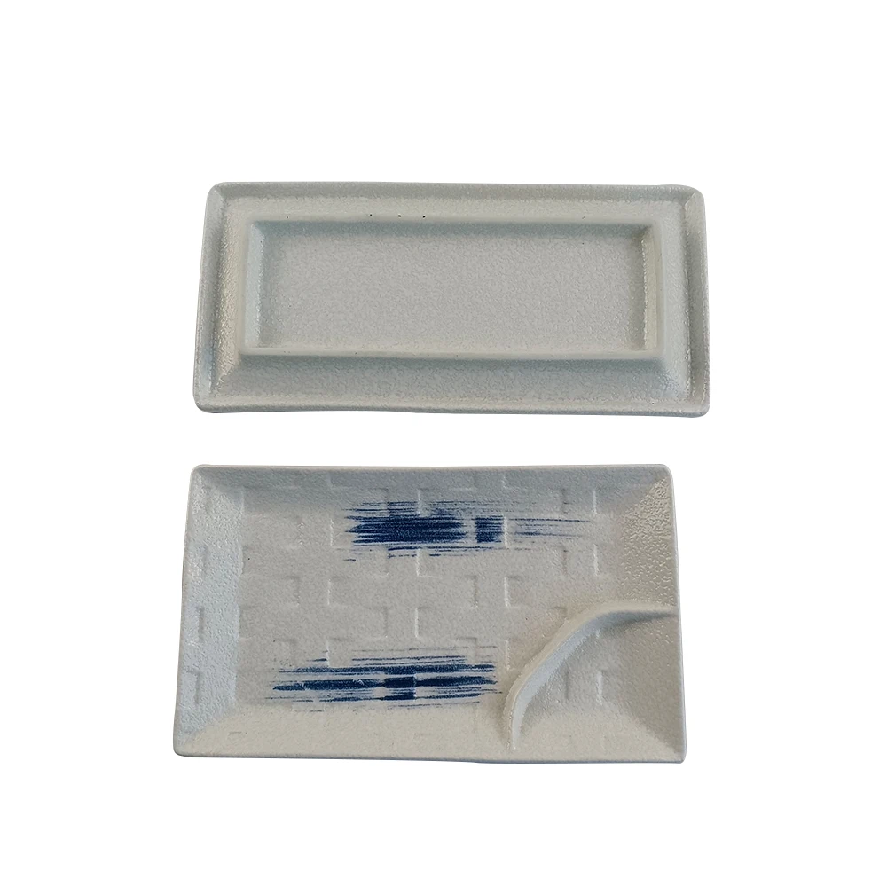 8/9 Inch High quality hot sale sushi plates and dishes porcelain sushi serving plates set ceramic sushi dinner plate set