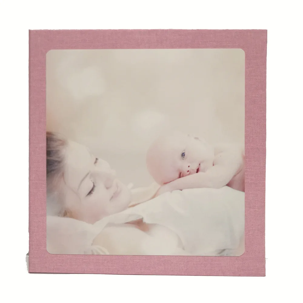 Custom self-adhesive fabric kindergarten growing children baby 6 inch personal photo album