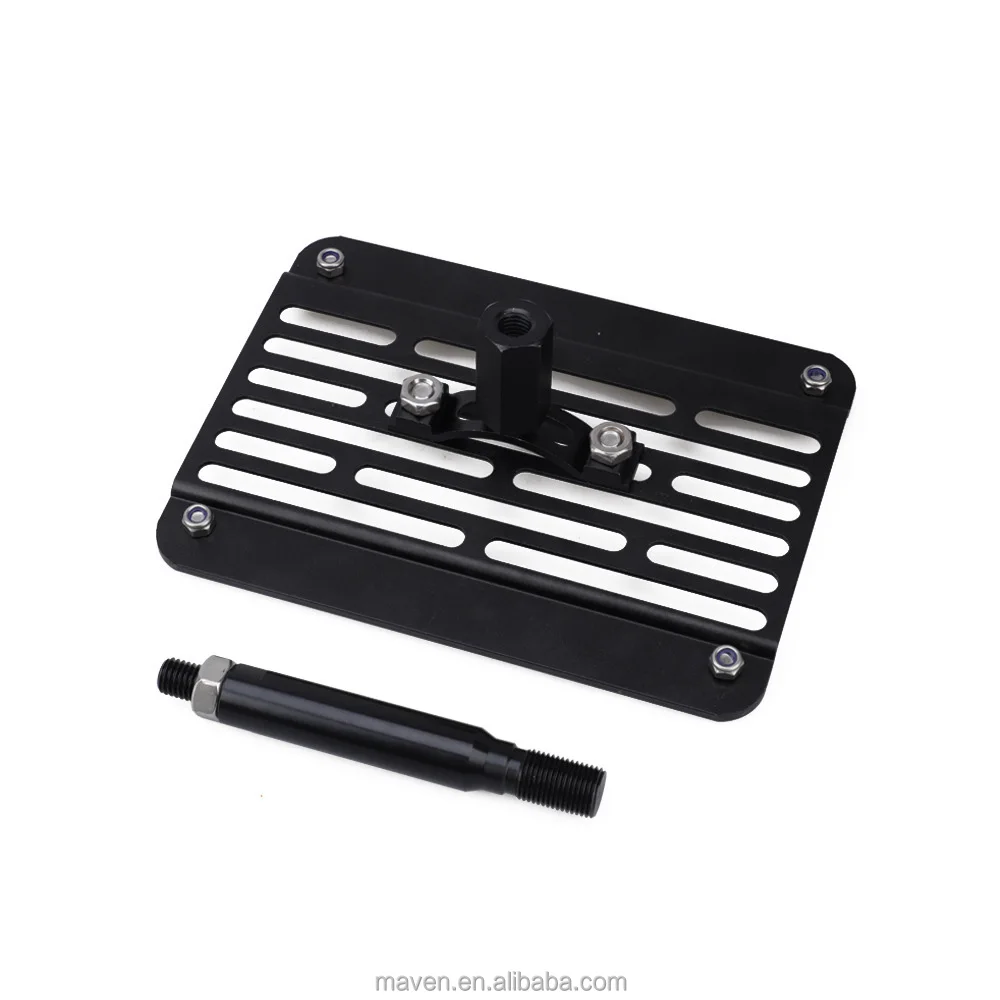 Car Front Bumper Tow Hook US License Plate Relocator Mounting Bracket Holder