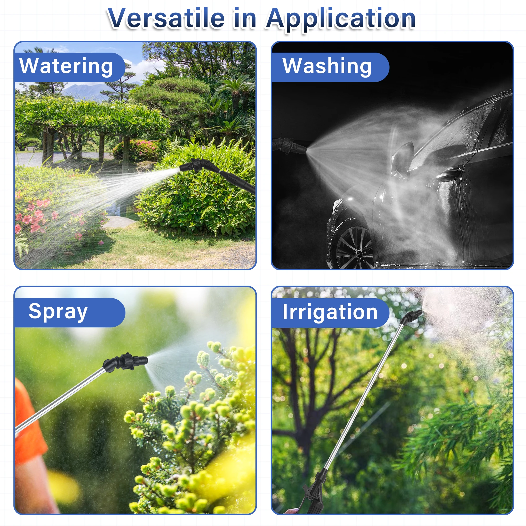 Agricultural Knapsack Power nozzle water spray gun Home Gardening Sprayer Inner Wire And Outer Wire Lance