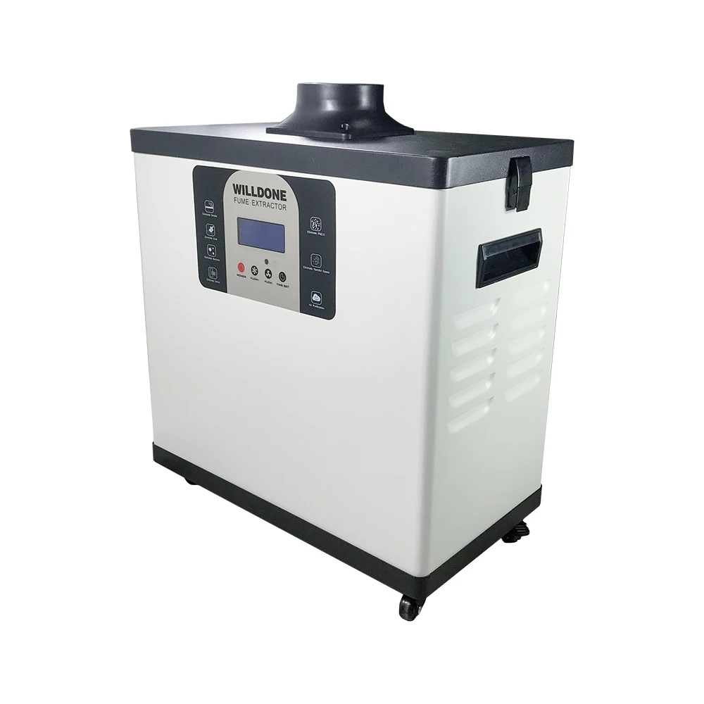 Factory price white color display nail salon extractor for nail salon fume extractor