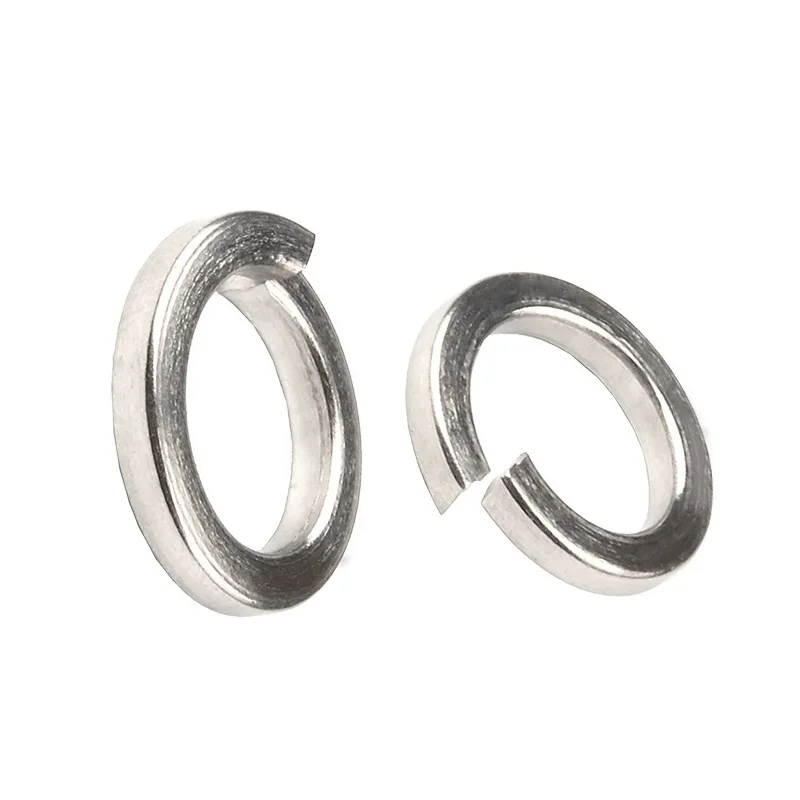 Stainless steel split washers Factory Standard Stainless Steel Industrial Open Flat Spring Washer With Square Ends