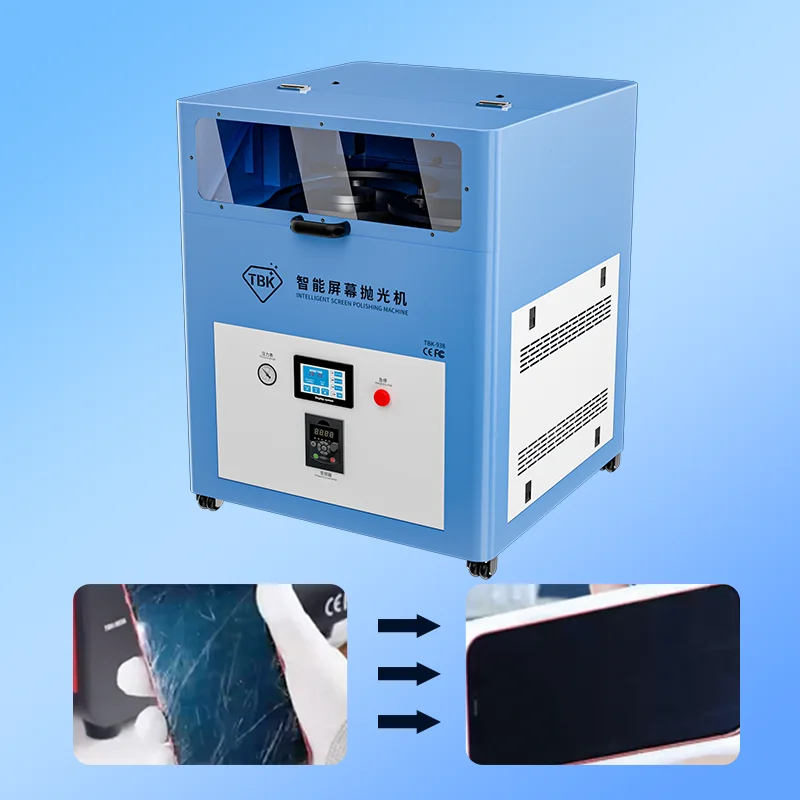 TBK 938 OCA LCD Glass Grinding screen Machine for mobile screen scratch repair 938L polishing machine used refurbishment phone