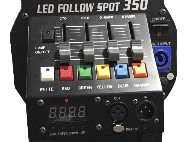 Professional factory 350W zooming LED follow spotlights suitable for TV stations, conference halls