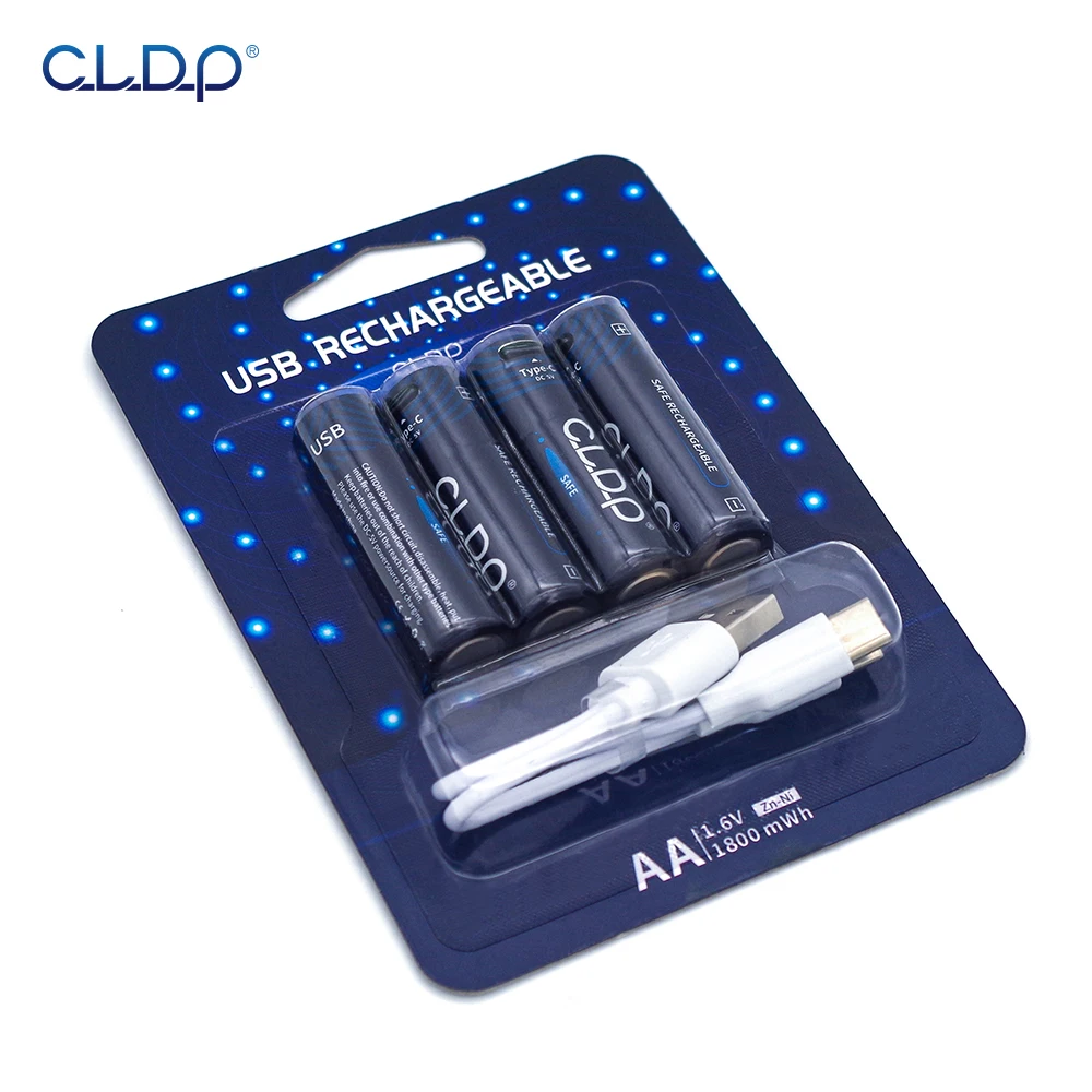 CLDP High Capacity 1.5v 1.6v 1800mWh AA rechargeable battery for toys