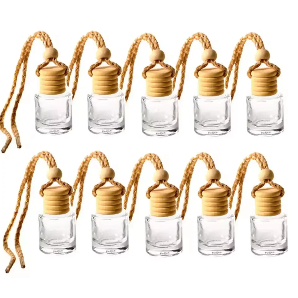 Wholesale customized exquisite car hanging small aromatherapy bottle with rope