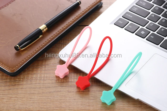 
Star Shape Magnetic Silicone Cable Winder Cable Organizer 