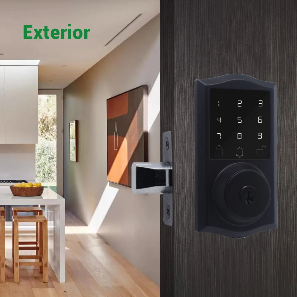 Electronical Digital Deadbolt Lock Touchpad Lock Anti Peed Auto Easy Install Pefect Replaced