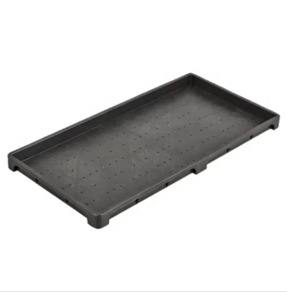 Stackable 300x600mm ABS hydroponic fodder growing tray Plastic Paddy Nursery Planting Rice seed germination tray