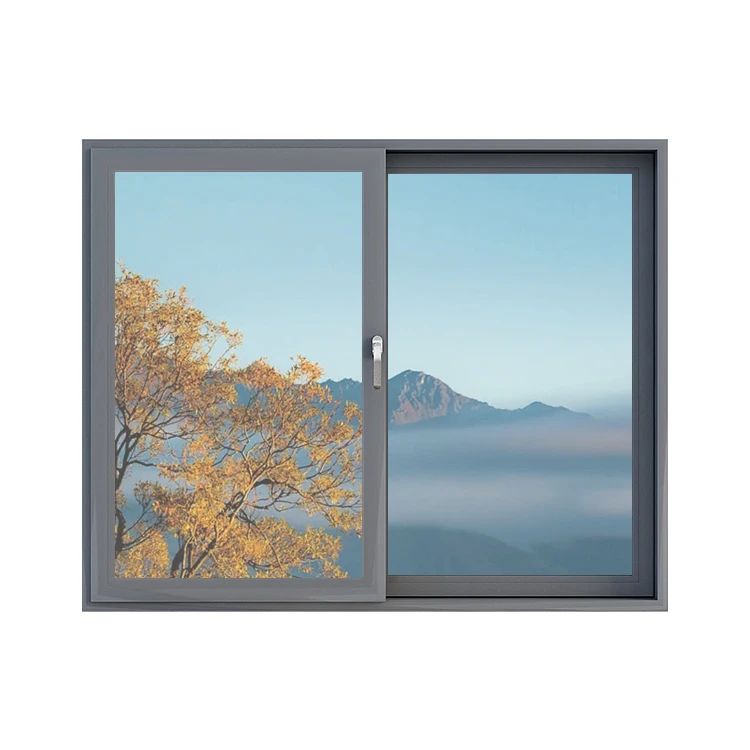 Residential pvc waterproof sound insulation sliding window double glazing can be customized