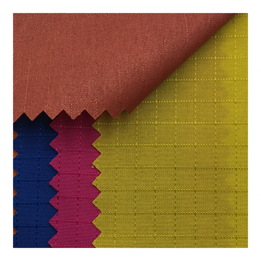 100% nylon taslan ripstop fabric with pu coated