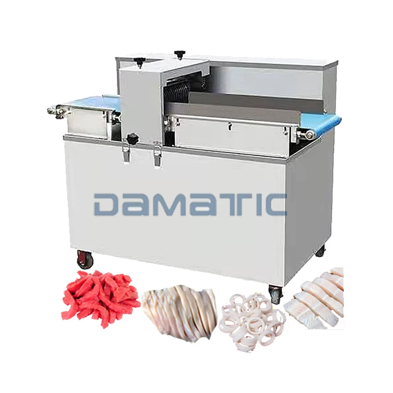 Meat Strip Slice Cut Doner Cutter Blade Machine With Conveyor Blade For Butchery Frozen Cold Meat Slicer Knife Cutting Machine