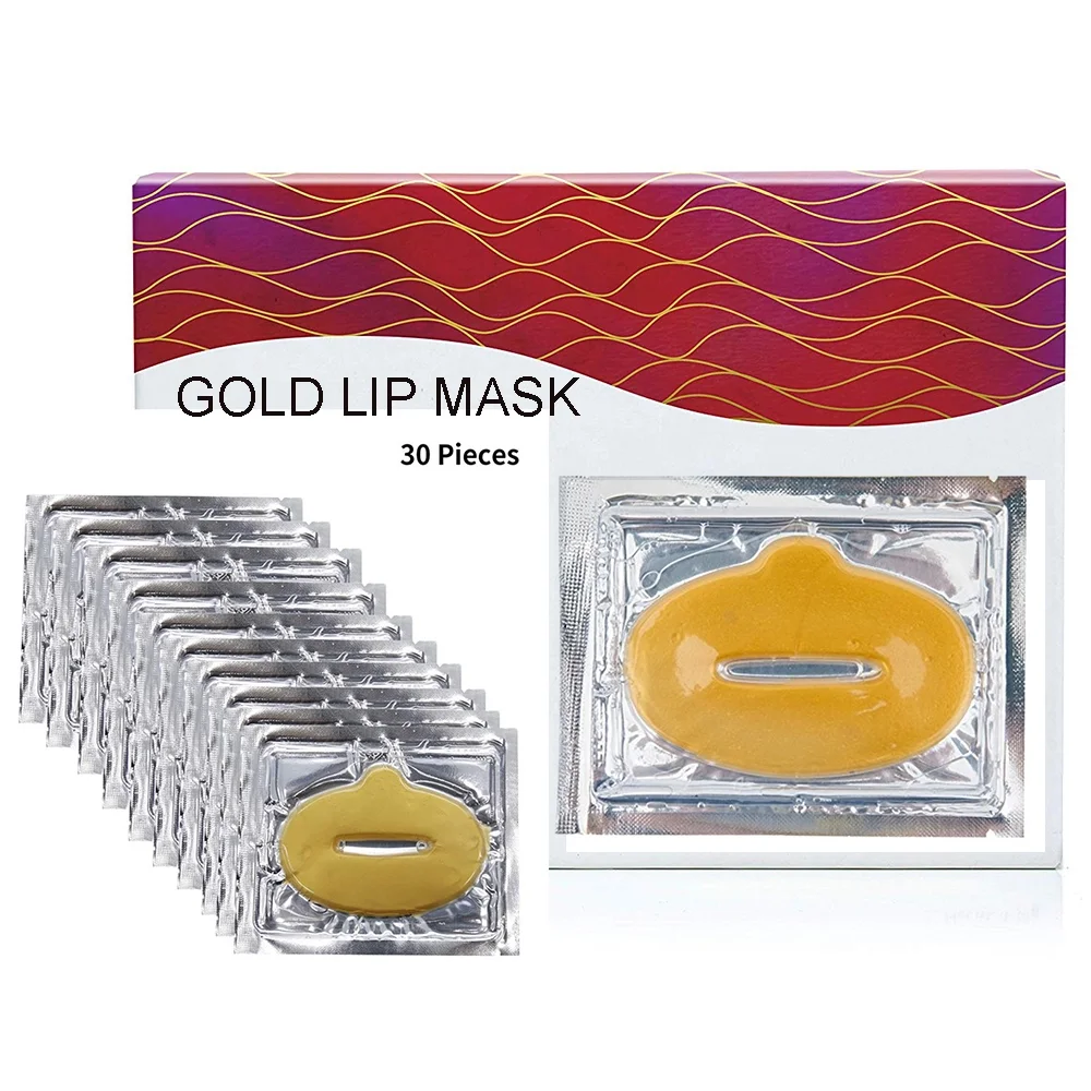 24k Gold Collagen Bio Crystal Mask Face Facial Eye Neck & Lip Anti Ageing Masks