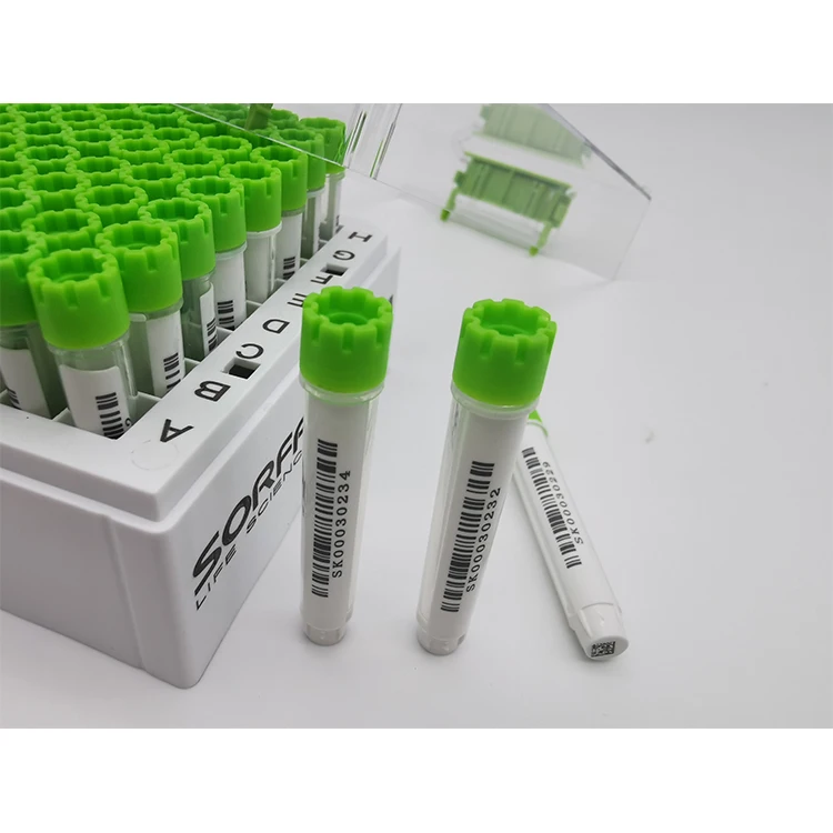 Сорфа 2 мл криогенные пластиковые флаконы криогенные флаконы с крышками 2d баркодовые трубки