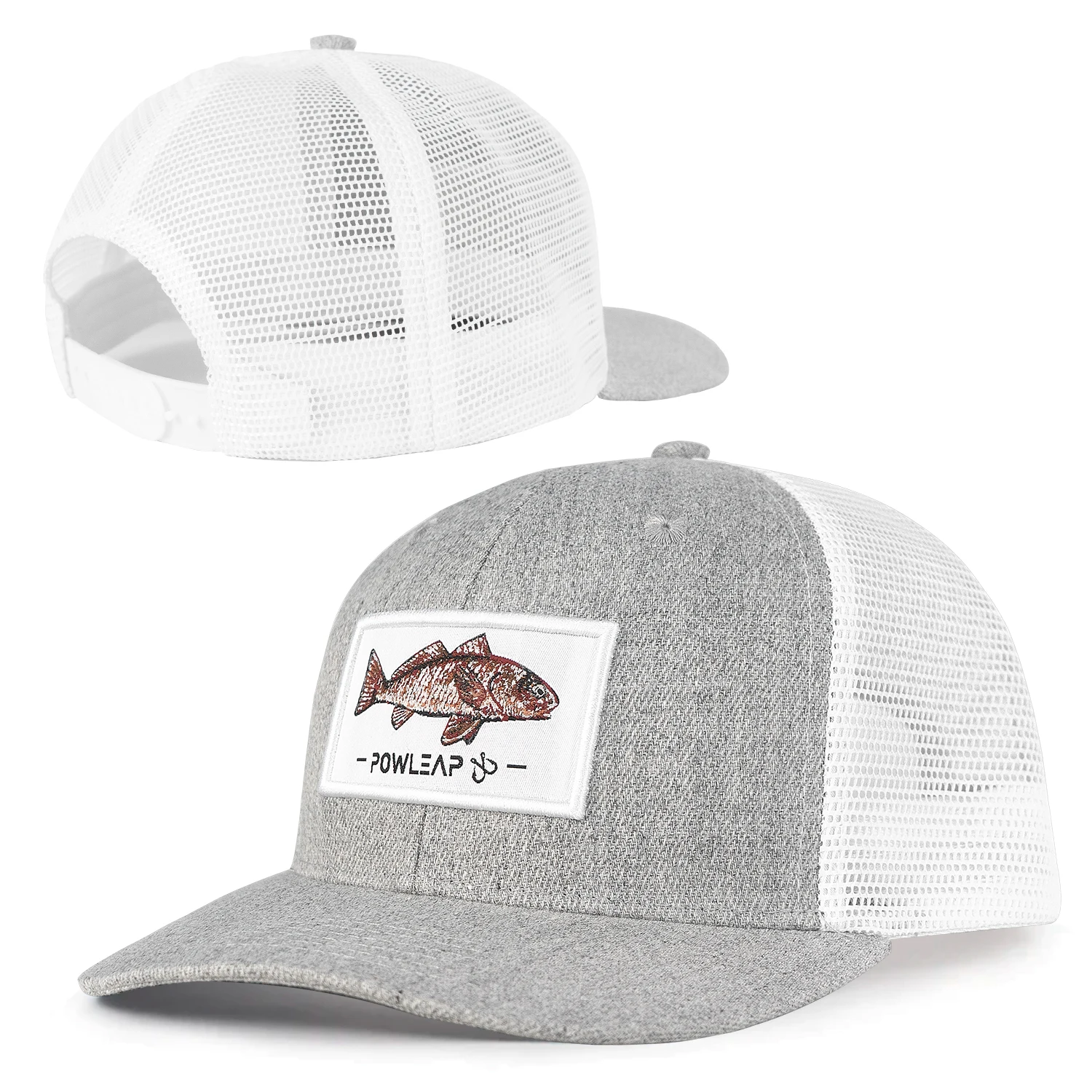 Wholesale Custom High Quality Suede 6 Panel Men Mesh Snap Back Embroidery Curved Brim Cap Trucker Hat For Sale