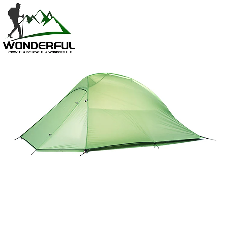 Upgraded Breathable 2 Person Aluminum Pole Nylon Double Layers Ultra Light Waterproof Outdoor Travel Hiking Camping Tent