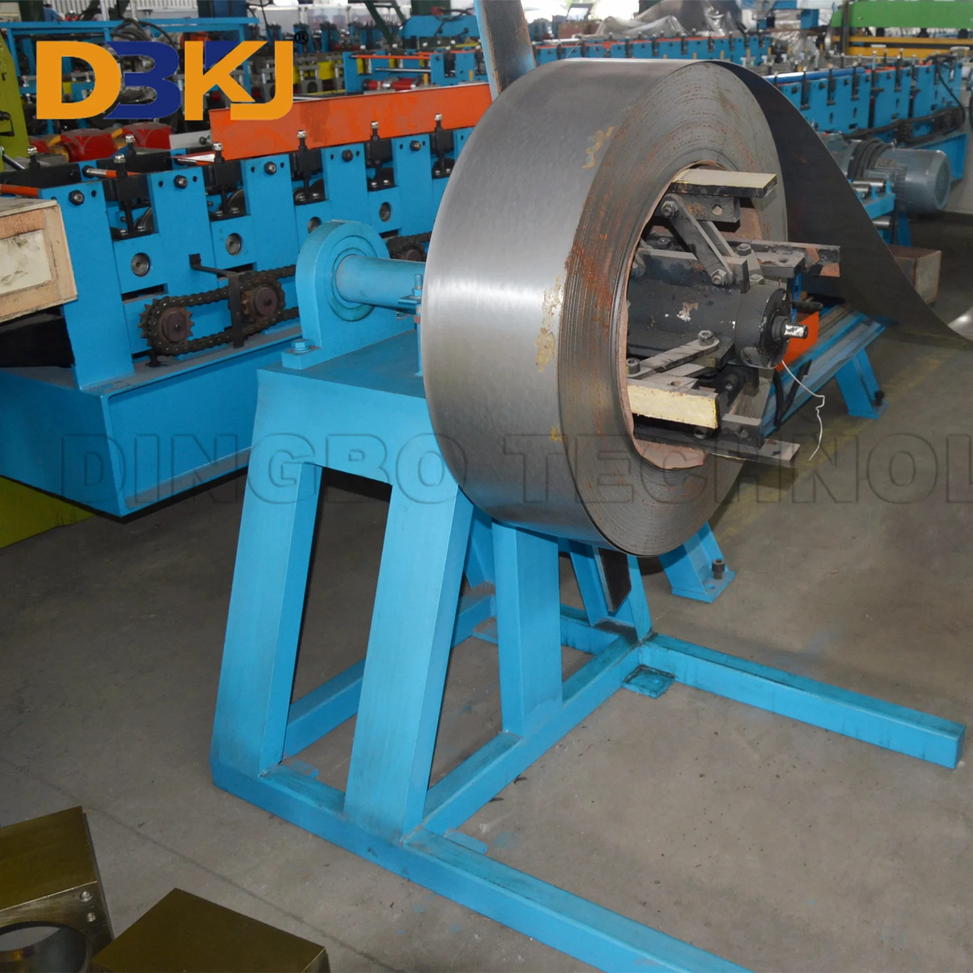 Fully Automatic Supermarket Rack Upright Roll Forming Machine Storage shelf column roll forming machine supermarket shelves