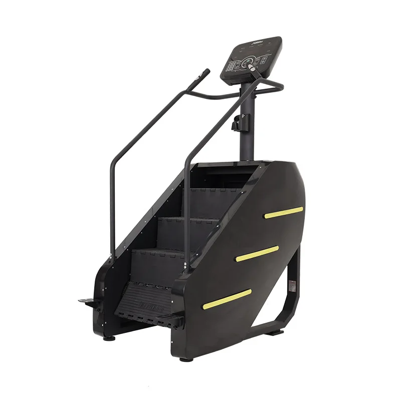 Popular High Quality Gym Fitness Stair Master with Factory Direct Aerobic Training Stair Machine Stair Climber Black Wooden Case