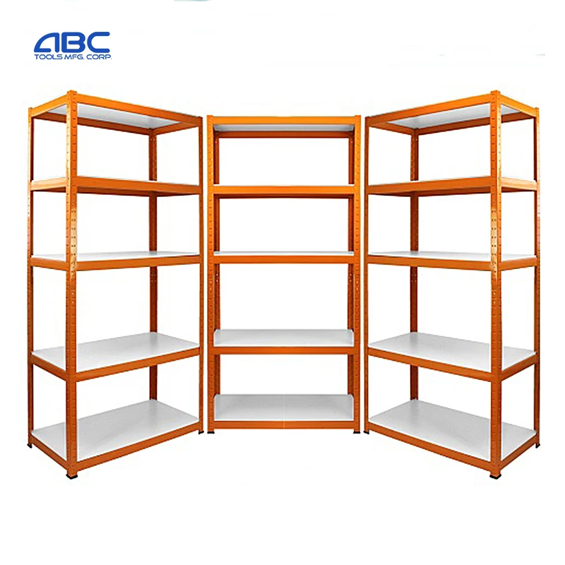 Boltless shelve 9mmmdf board steel rack 5 layersrack 40x120x200 shelf rack heavy duty boltless storage rack