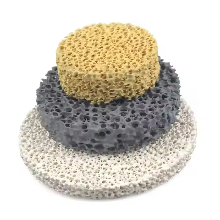 Reticulated Alumina Ceramic Foam Filter Plate Aluminum Casting Refractory Application Custom Cutting Moulding Processing