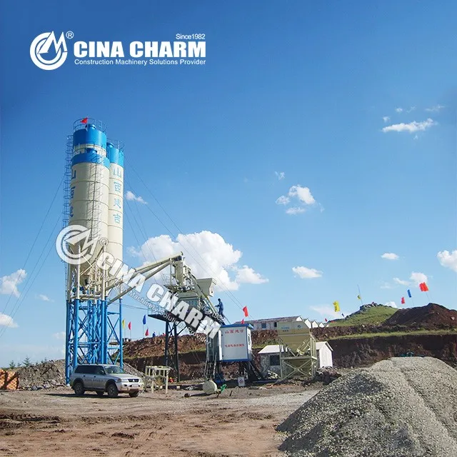 High quality HZS50 Fully-Automatic Concrete Mixing Plant with CE certification