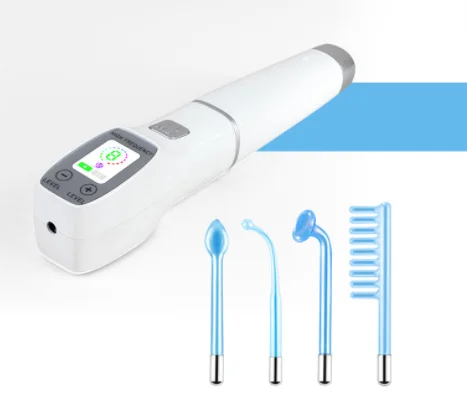 high frequency skin facial massager facial machine acne removal therapy portable electrode high frequency