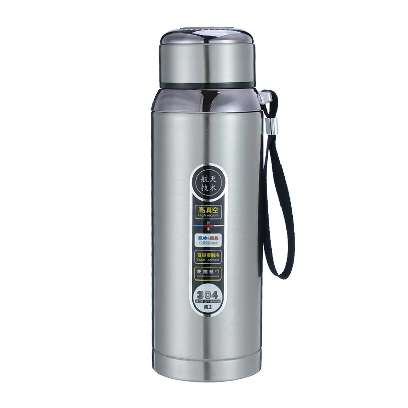 
Large capacity Double Walled Vacuum Thermos Flask 304Stainless Steel Drinking Water Bottle Sports Bottle Mug with Lid 