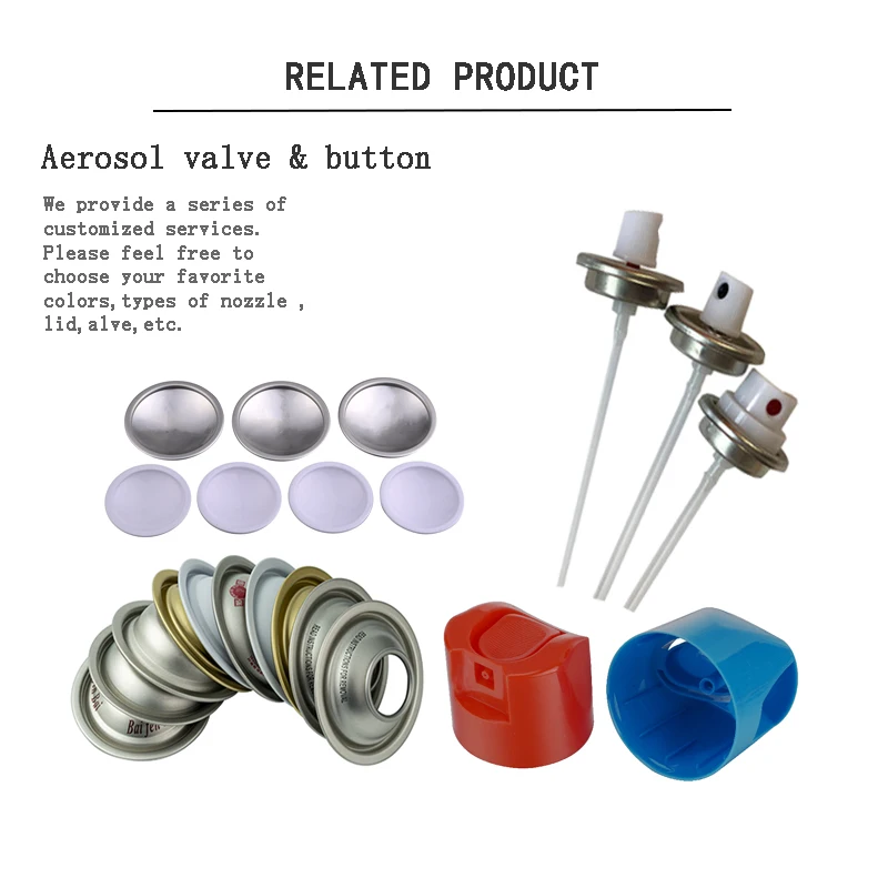 Customized Logo Printing Small Aluminum Can Screw Loosening Agent Tin Aerosol Can