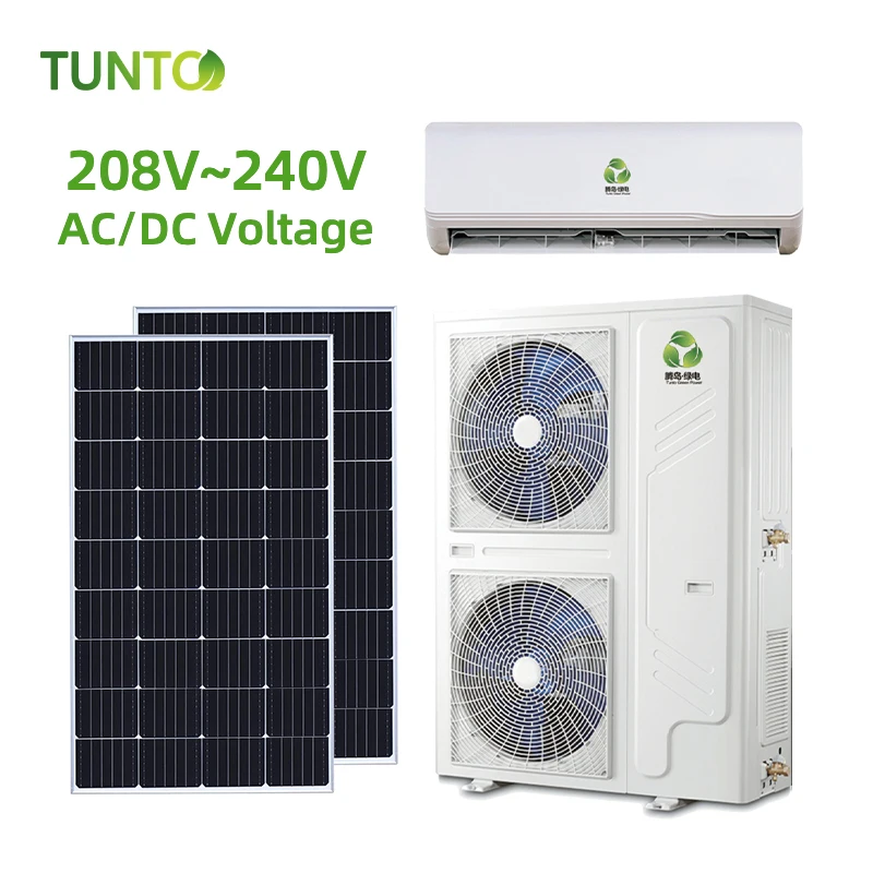45000BTU 60000BTU Residential Industrial use Solar power AC/DC on grid Air Conditioning wall Mount Multi Split System Vrf