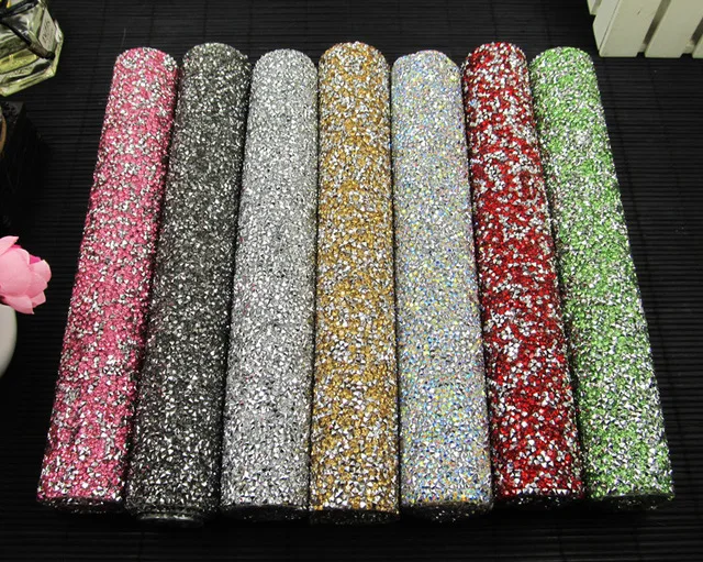 Shininglife Brand multicolor jewelry self adhesive crystal mesh