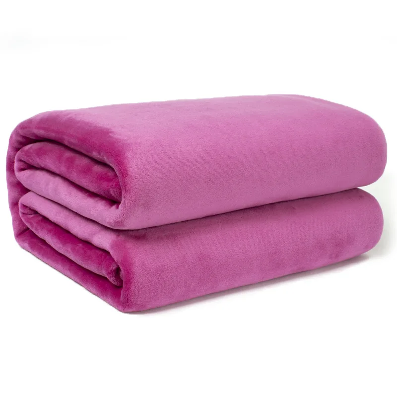 360gsm Thickened Custom Fleece Throw Blankets Luxury Decorative Throw Blankets Flannel Fleece Blanket For Couch & Bed