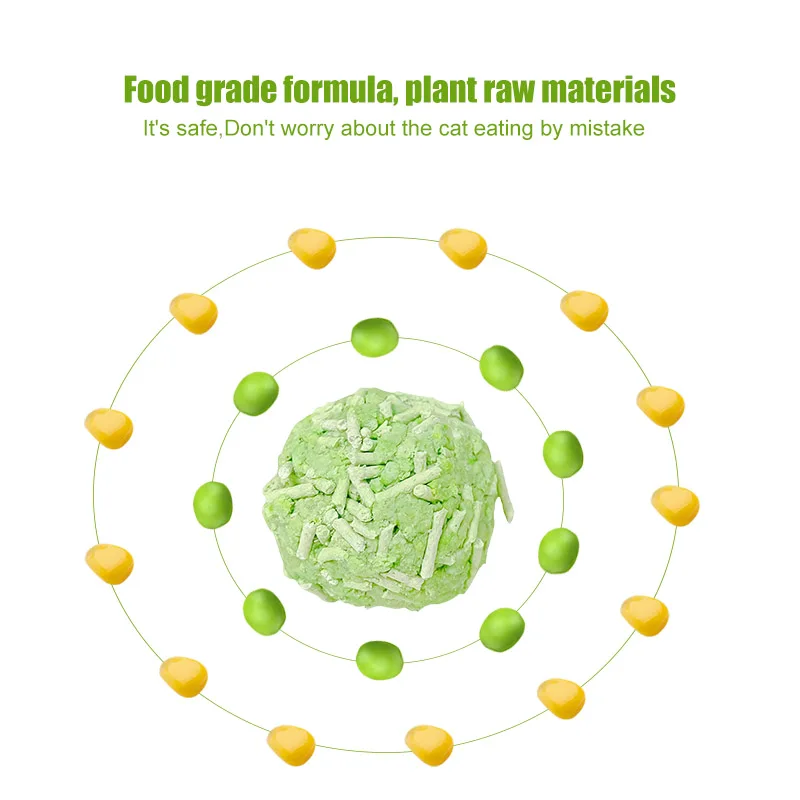 High Quality Cat Litter Organic Ecological Deodorant Natural Plant Caking Perfume No Dust Tofu Cat Litter