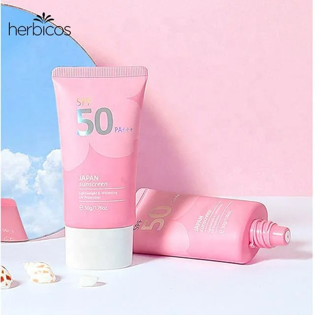 Гербикос Сакура для тела лица солнцезащитный крем кожи Spf50 + бесплатный образец органический веганский японский 3 года
