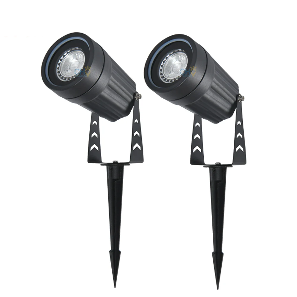 Aluminum outdoor led lawn lamps bollard light outdoor waterproof ip65 220v outdoor led garden spike light 5w/7w for option gu10