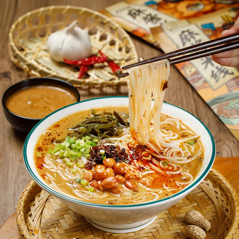 Instant Rice Noodle Spicy Instant Rice Vermicelli Vegetarian Ramen Noodles