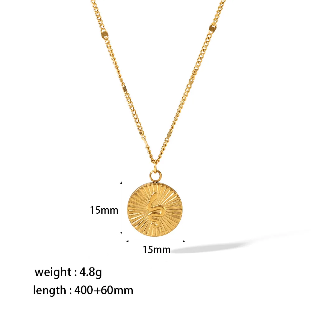 N1739 18K PVD Clavicle Chain Necklaces Stainless Steel Accessories Buddha hand Peach Heart CZ Evils Eye Pendant Necklace