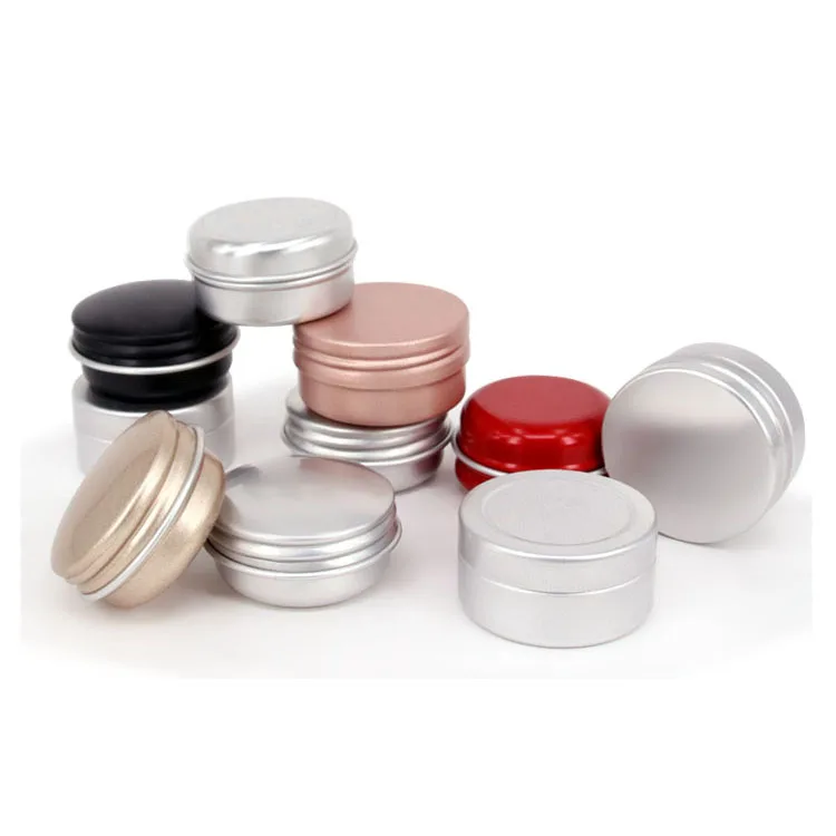 Aluminum candle tins Aluminum metal candle tins Aluminum Tins Cosmetic Round Cream Jars