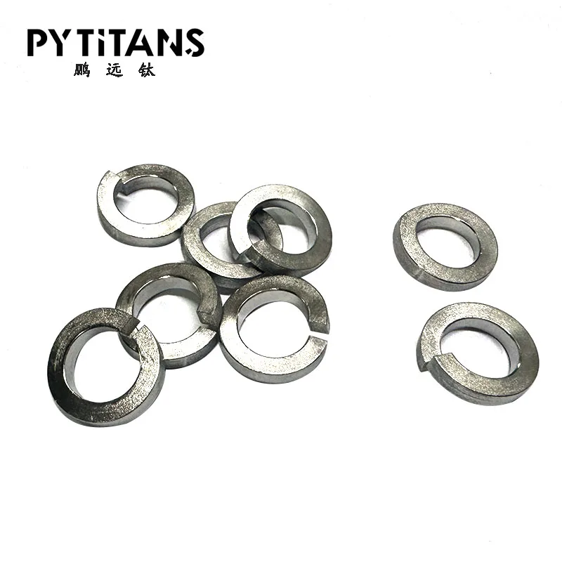 Gr5 Titanium fastener high quality Washer split spring lock flat washer by PYTITANS