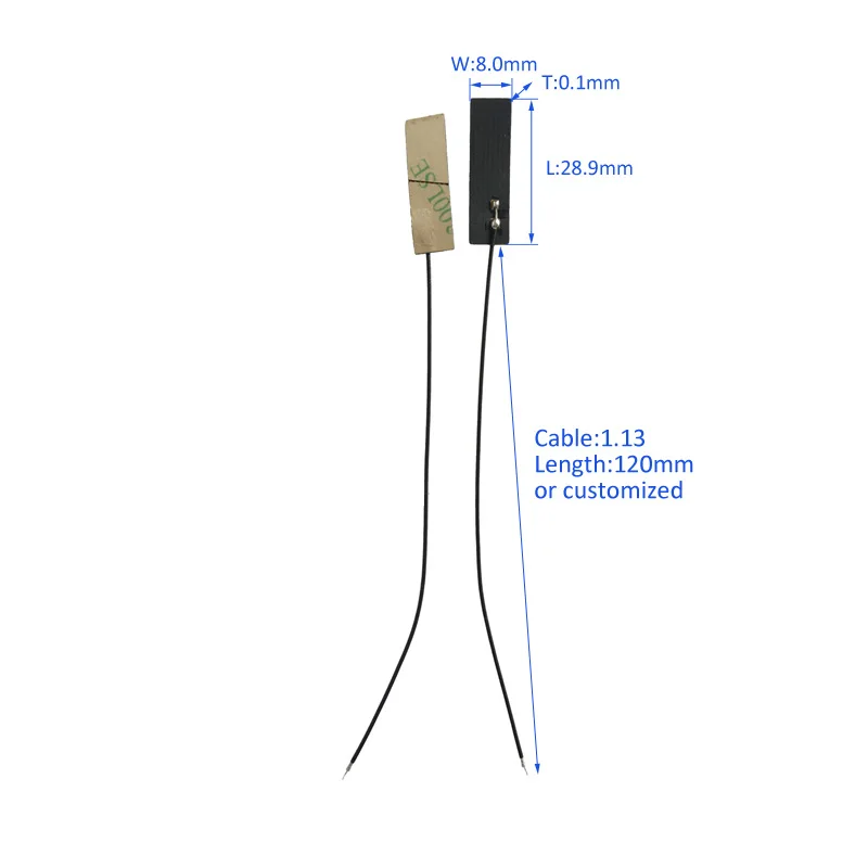 
700-2700Mhz 3G GSM Pcb WIFI Antenna LTE 4G Internal Antenna With 1.13 Cable IPEX Connector 