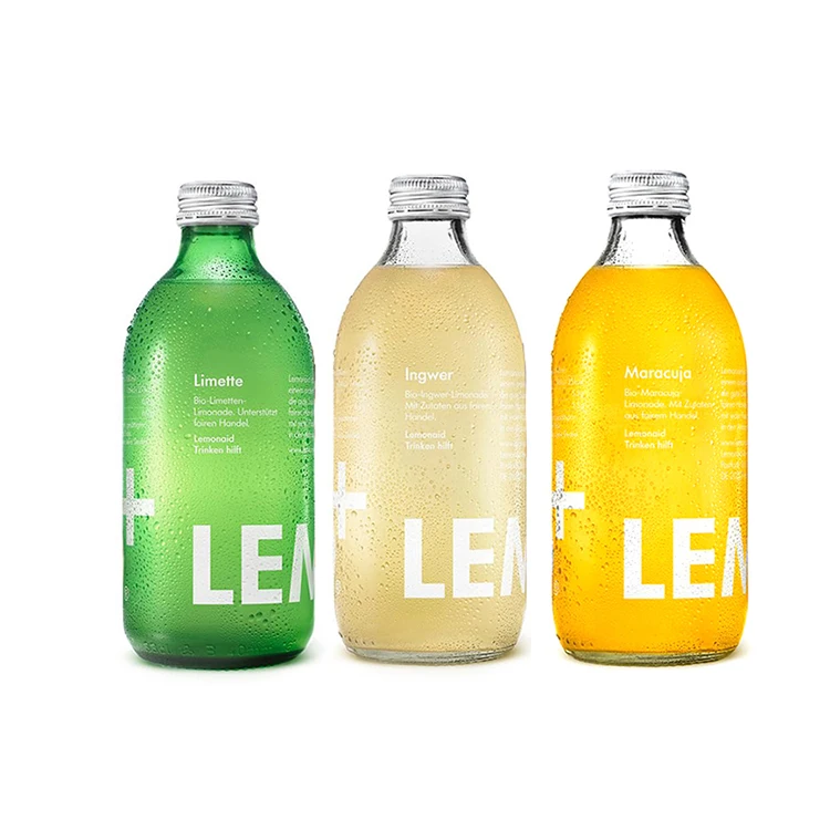 French square 280ml 500ml high quality clear glass beverage fruit wine bottle milk tea drink glass bottle for juice